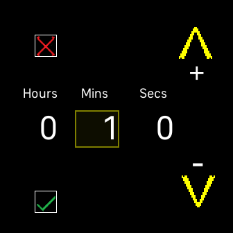 Timer settings