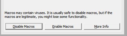 Ebable macros