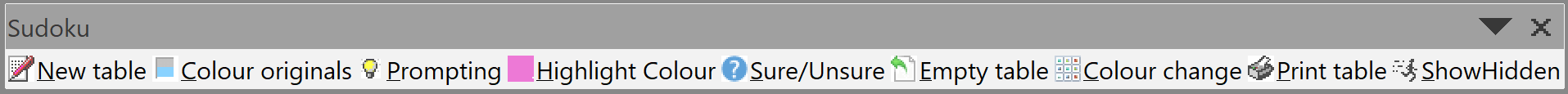 toolbar