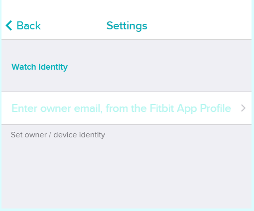 Identity Settings