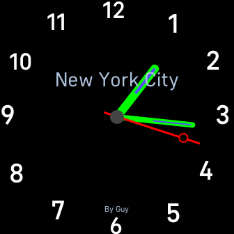 SimpleSecretaryDual Analig night view